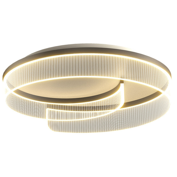 Moderne minimalistische gebogene Acryl-Aluminium-LED-Deckenleuchte für Schlafzimmer 