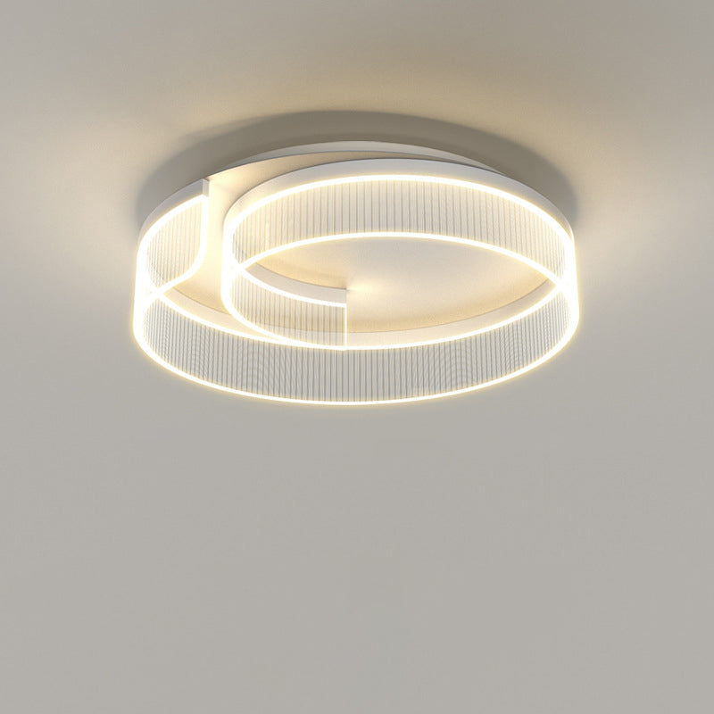 Moderne minimalistische gebogene Acryl-Aluminium-LED-Deckenleuchte für Schlafzimmer 