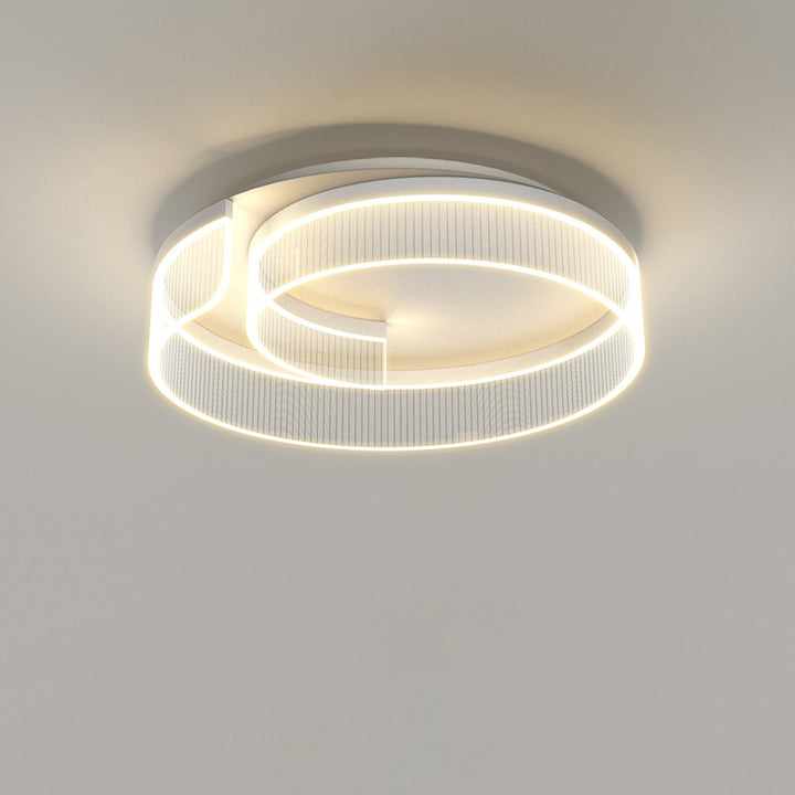 Moderne minimalistische gebogene Acryl-Aluminium-LED-Deckenleuchte für Schlafzimmer 