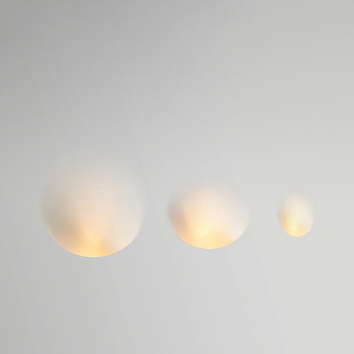 Moderne minimalistische Einbau-Gips Runde 1-Licht Wandleuchte Lampe für Wohnzimmer 
