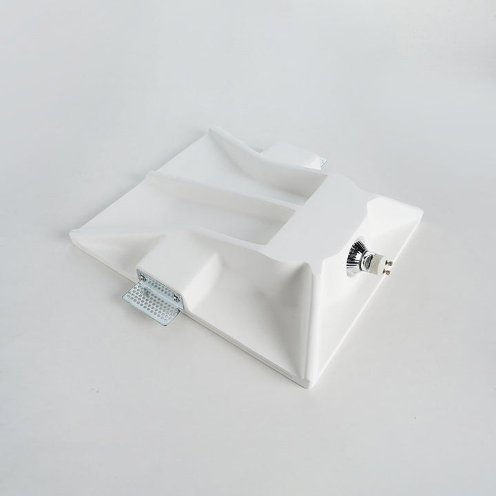 Moderne minimalistische Einbau-Gips Runde 1-Licht Wandleuchte Lampe für Wohnzimmer 
