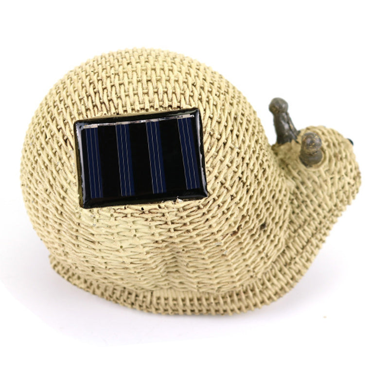 Lumière de paysage de pelouse solaire LED étanche en résine créative contemporaine pour patio extérieur 