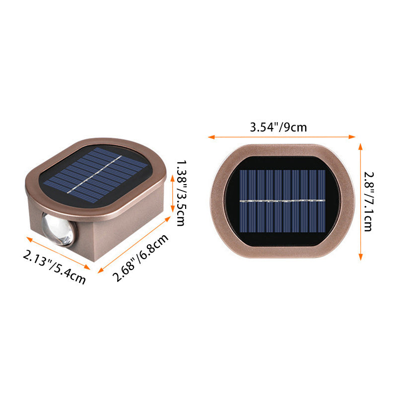 مصباح شمسي LED مضيء بشكل بيضاوي حديث للصناعة للاستخدام الخارجي للجدار لأجل الحديقة 