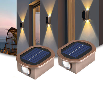 مصباح شمسي LED مضيء بشكل بيضاوي حديث للصناعة للاستخدام الخارجي للجدار لأجل الحديقة 