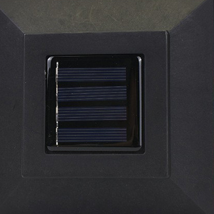 Lumière insérable de pelouse solaire LED étanche carrée en plastique industriel contemporain pour patio extérieur 