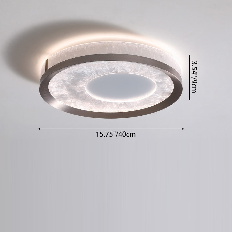 現代的な北欧アルミニウムアクリルラウンドLEDフラッシュマウント天井ライト寝室用 