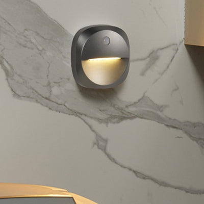 Modern Minimalist ABS Square Magnetic LED USB Human Sensor Night Light Wall Sconce Lamp For Hallway