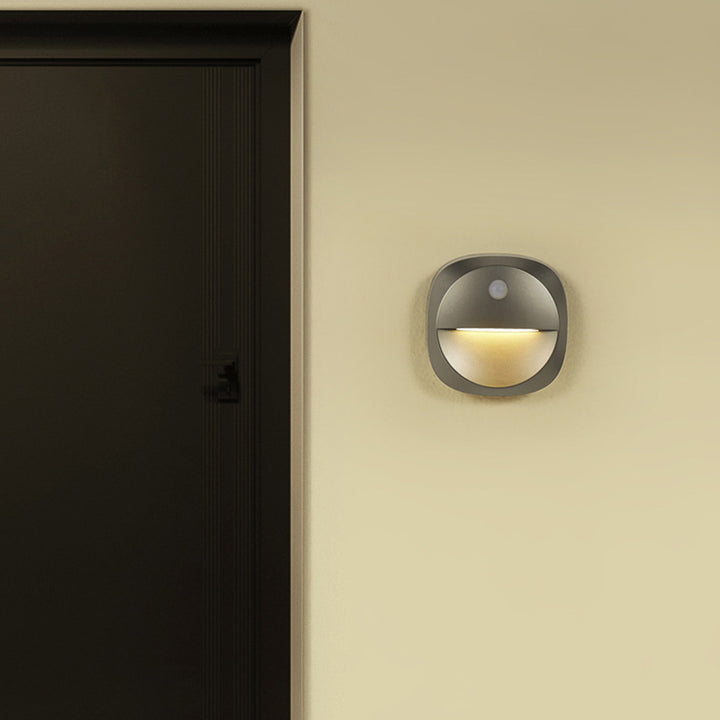 Moderno Minimalista ABS Cuadrado Magnético LED USB Sensor Humano Luz Nocturna Aplique de Pared Para Pasillo 