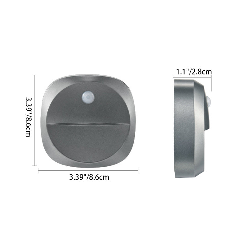 Moderno Minimalista ABS Cuadrado Magnético LED USB Sensor Humano Luz Nocturna Aplique de Pared Para Pasillo 