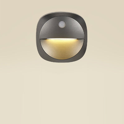 Modern Minimalist ABS Square Magnetic LED USB Human Sensor Night Light Wall Sconce Lamp For Hallway