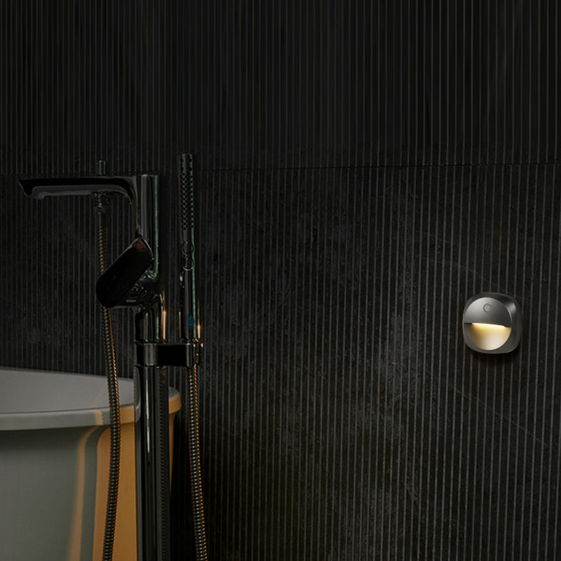 Modern Minimalist ABS Square Magnetic LED USB Human Sensor Night Light Wall Sconce Lamp For Hallway