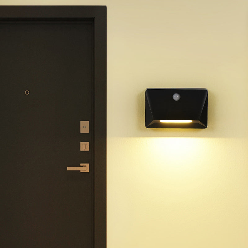 Modern Minimalist ABS Rectangle Magnetic LED USB Human Sensor Night Light Wall Sconce Lamp For Hallway