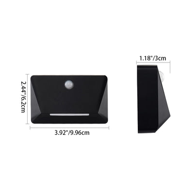 Modern Minimalist ABS Rectangle Magnetic LED USB Human Sensor Night Light Wall Sconce Lamp For Hallway