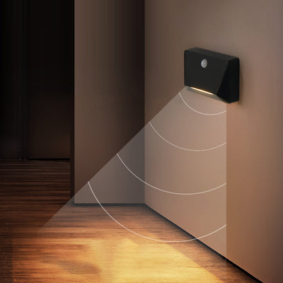 Modern Minimalist ABS Rectangle Magnetic LED USB Human Sensor Night Light Wall Sconce Lamp For Hallway