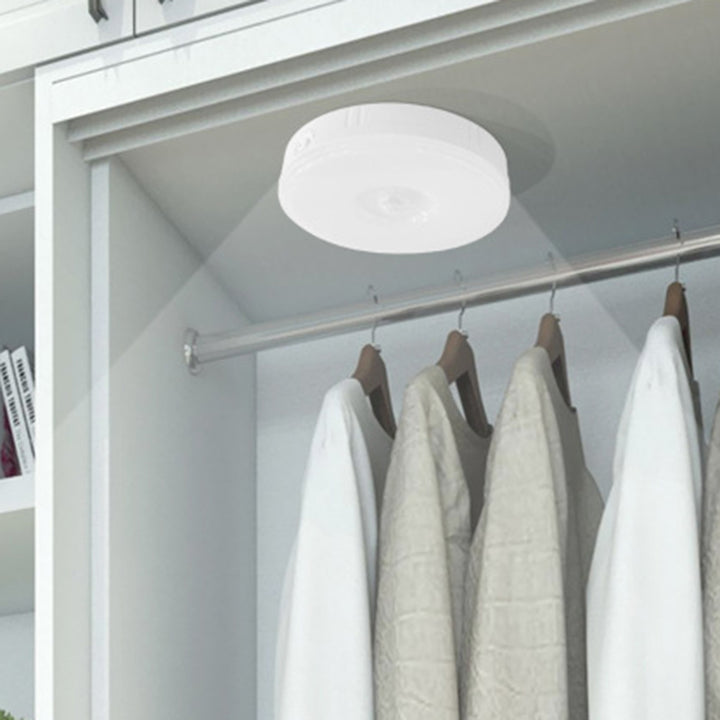 Modern Minimalist Round ABS Magnetic LED USB Human Sensor Night Light Wall Sconce Lamp For Bedroom