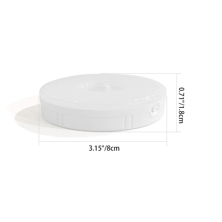 Modern Minimalist Round ABS Magnetic LED USB Human Sensor Night Light Wall Sconce Lamp For Bedroom