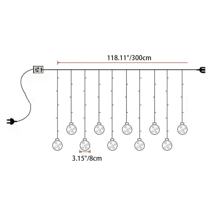 Contemporary Creative Christmas Tree Snowman LED Decoration String Lights For Living Room