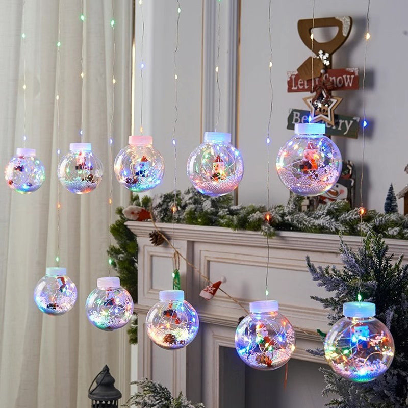 Guirlande lumineuse LED de décoration bonhomme de neige arbre de Noël créatif contemporain pour salon 