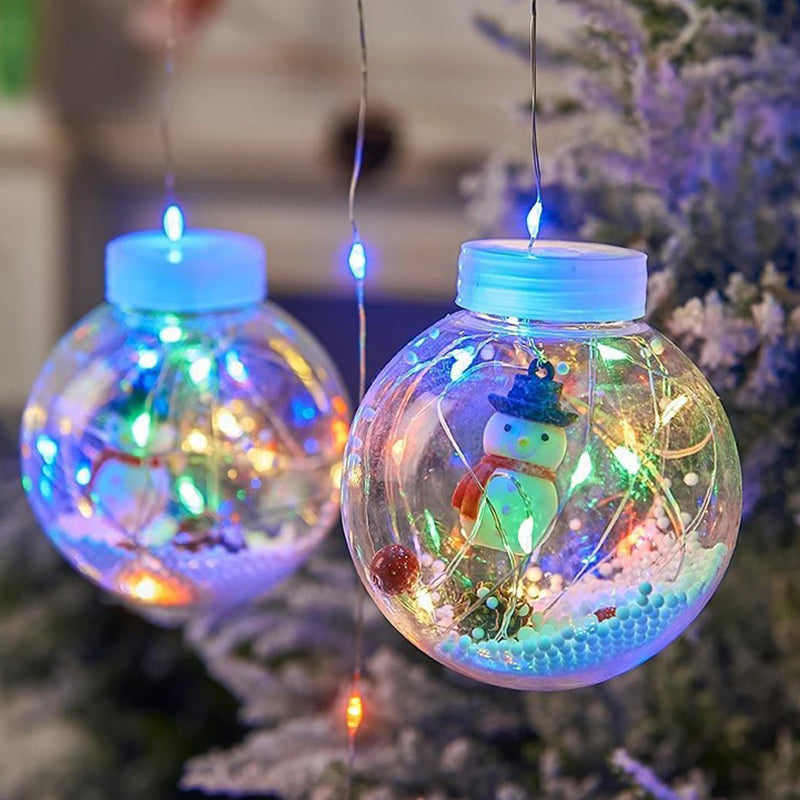 Guirlande lumineuse LED de décoration bonhomme de neige arbre de Noël créatif contemporain pour salon 