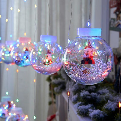 Guirlande lumineuse LED de décoration bonhomme de neige arbre de Noël créatif contemporain pour salon 