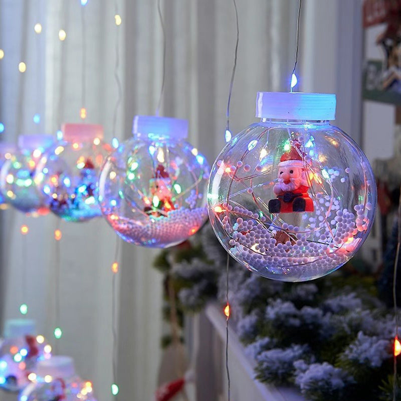 Guirlande lumineuse LED de décoration bonhomme de neige arbre de Noël créatif contemporain pour salon 