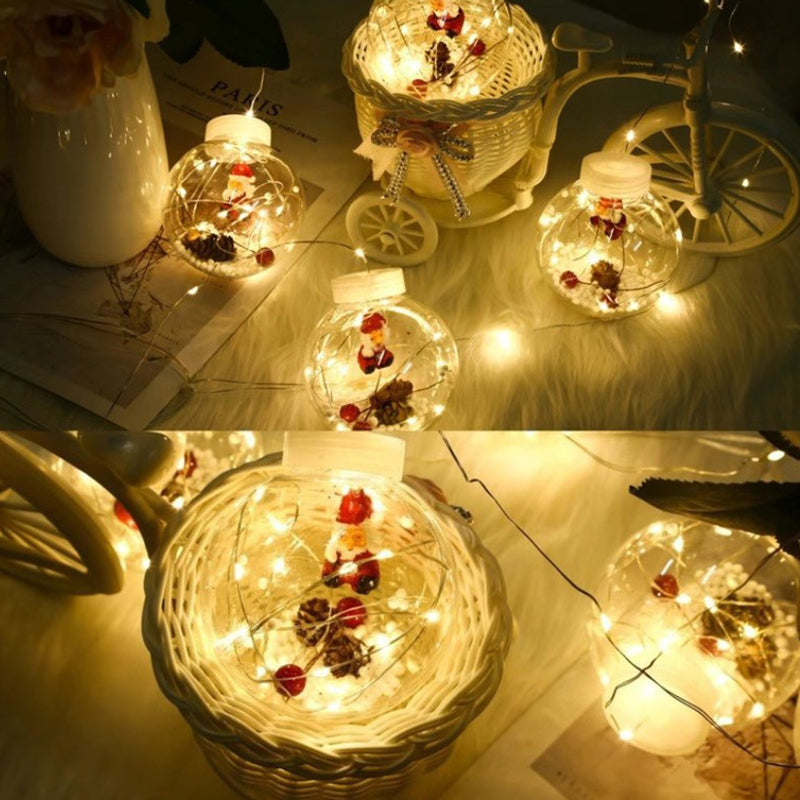 Guirlande lumineuse LED de décoration bonhomme de neige arbre de Noël créatif contemporain pour salon 