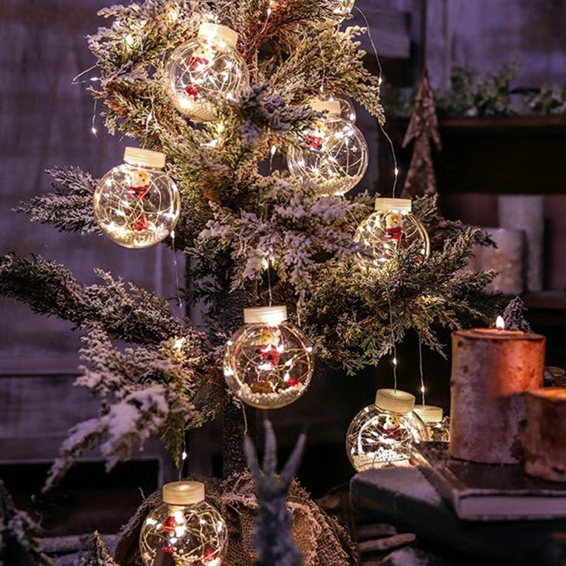 Guirlande lumineuse LED de décoration bonhomme de neige arbre de Noël créatif contemporain pour salon 