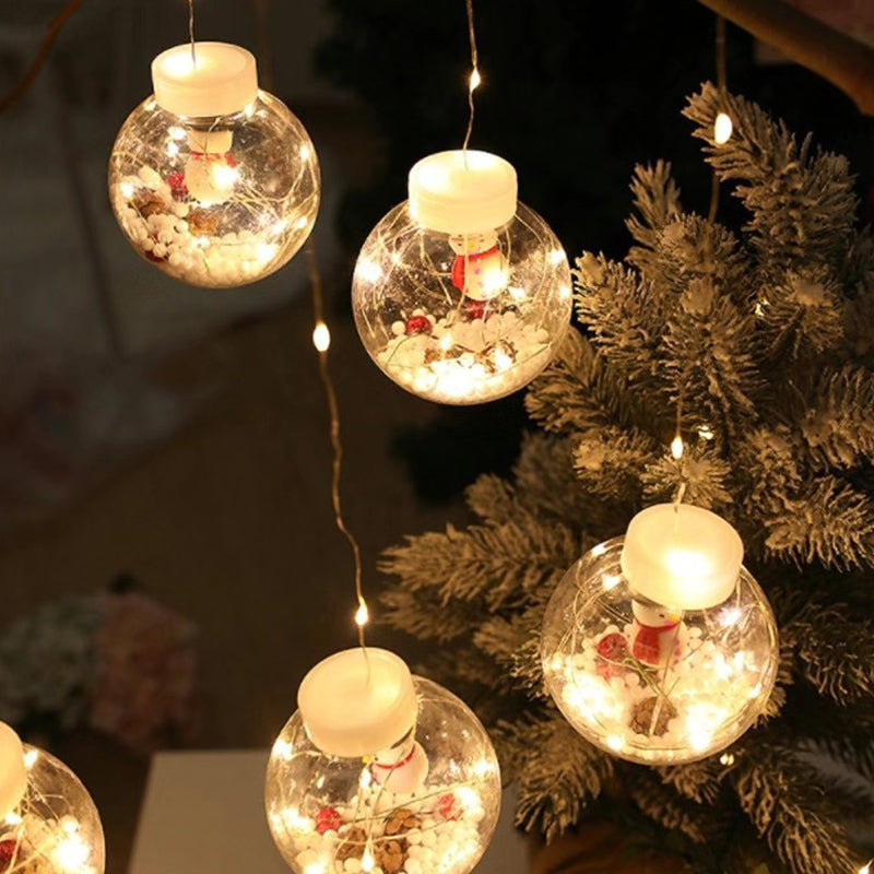 Guirlande lumineuse LED de décoration bonhomme de neige arbre de Noël créatif contemporain pour salon 
