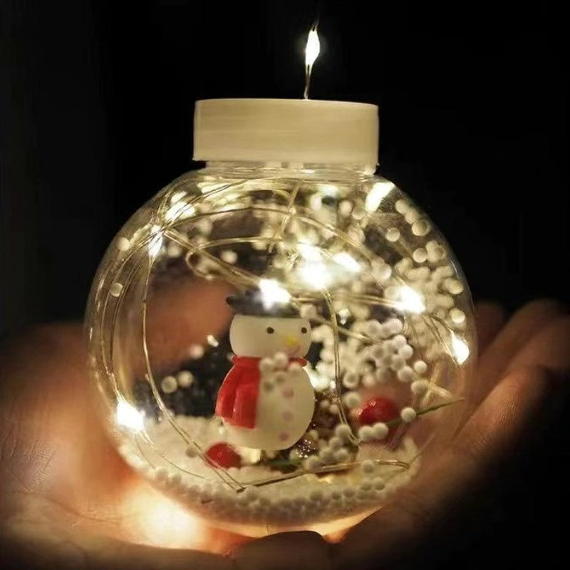 Guirlande lumineuse LED de décoration bonhomme de neige arbre de Noël créatif contemporain pour salon 