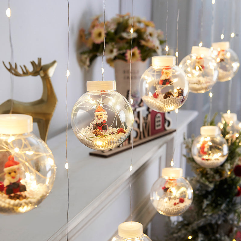 Guirlande lumineuse LED de décoration bonhomme de neige arbre de Noël créatif contemporain pour salon 