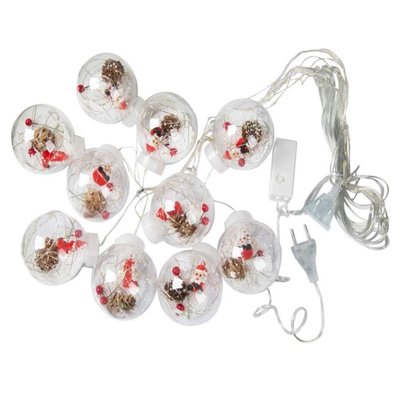 Guirlande lumineuse LED de décoration bonhomme de neige arbre de Noël créatif contemporain pour salon 
