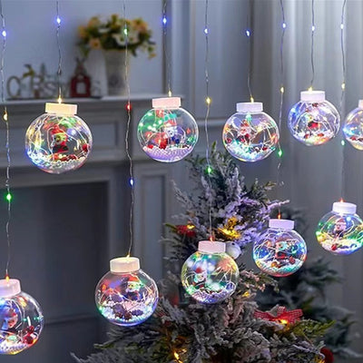 Guirlande lumineuse LED de décoration bonhomme de neige arbre de Noël créatif contemporain pour salon 