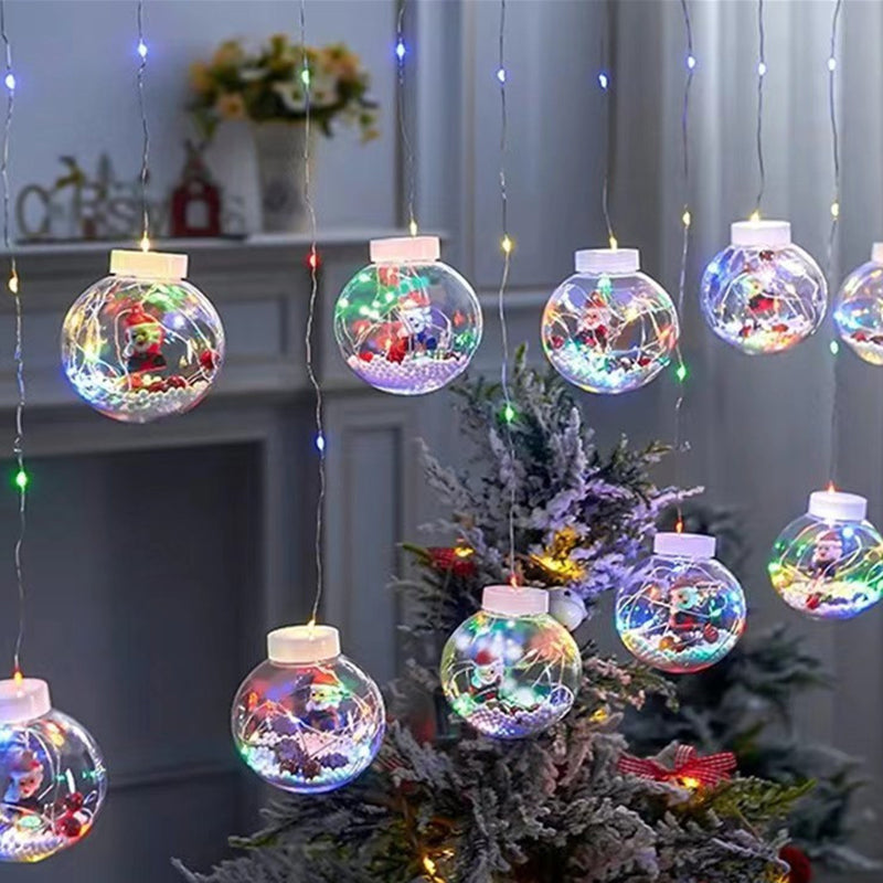 Guirlande lumineuse LED de décoration bonhomme de neige arbre de Noël créatif contemporain pour salon 