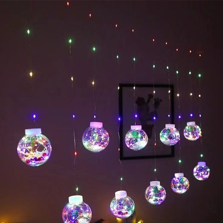 Contemporary Creative Christmas Tree Snowman LED Decoration String Lights For Living Room