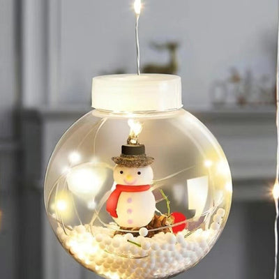 Guirlande lumineuse LED de décoration bonhomme de neige arbre de Noël créatif contemporain pour salon 
