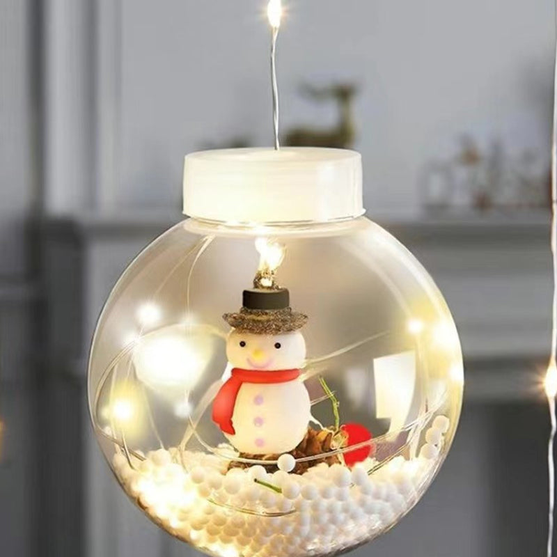 Guirlande lumineuse LED de décoration bonhomme de neige arbre de Noël créatif contemporain pour salon 