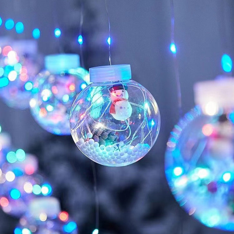 Guirlande lumineuse LED de décoration bonhomme de neige arbre de Noël créatif contemporain pour salon 
