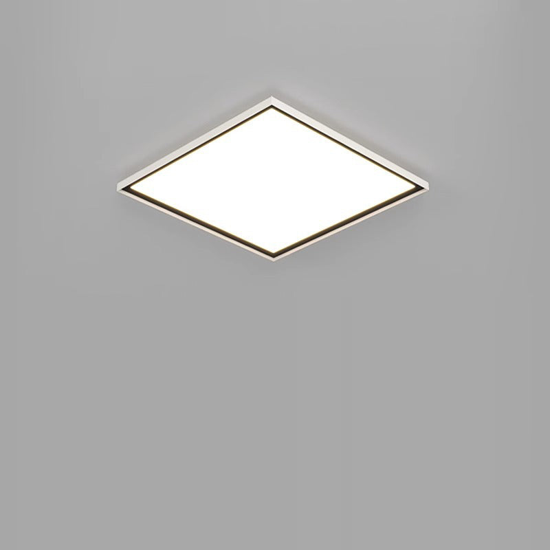 Plafonnier LED en aluminium à montage affleurant, cercle géométrique minimaliste moderne pour salon 