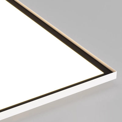 Plafonnier LED en aluminium à montage affleurant, cercle géométrique minimaliste moderne pour salon 