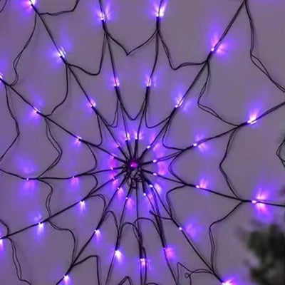 Guirlande lumineuse LED de décoration toile d'araignée lumineuse créative contemporaine pour Halloween pour le salon 