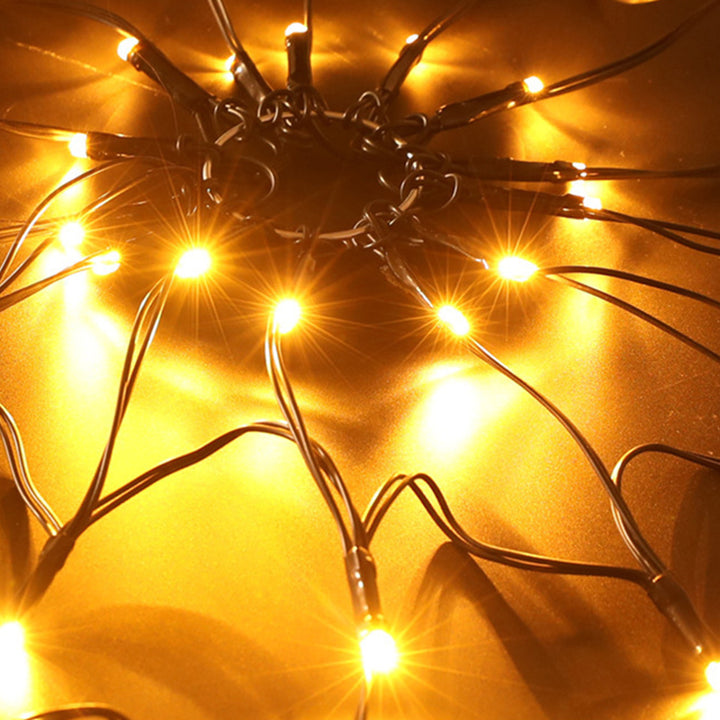 Contemporary Creative Halloween Glowing Spider Web LED Decoration String Lights For Living Room