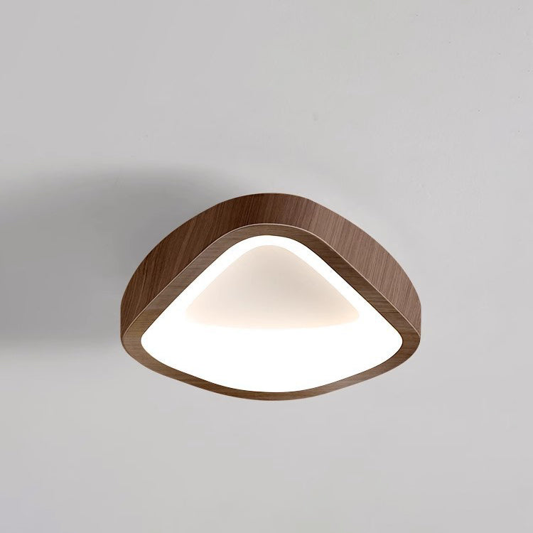Luz de techo empotrada LED de hierro PE geométrica triangular tradicional japonesa para sala de estar 