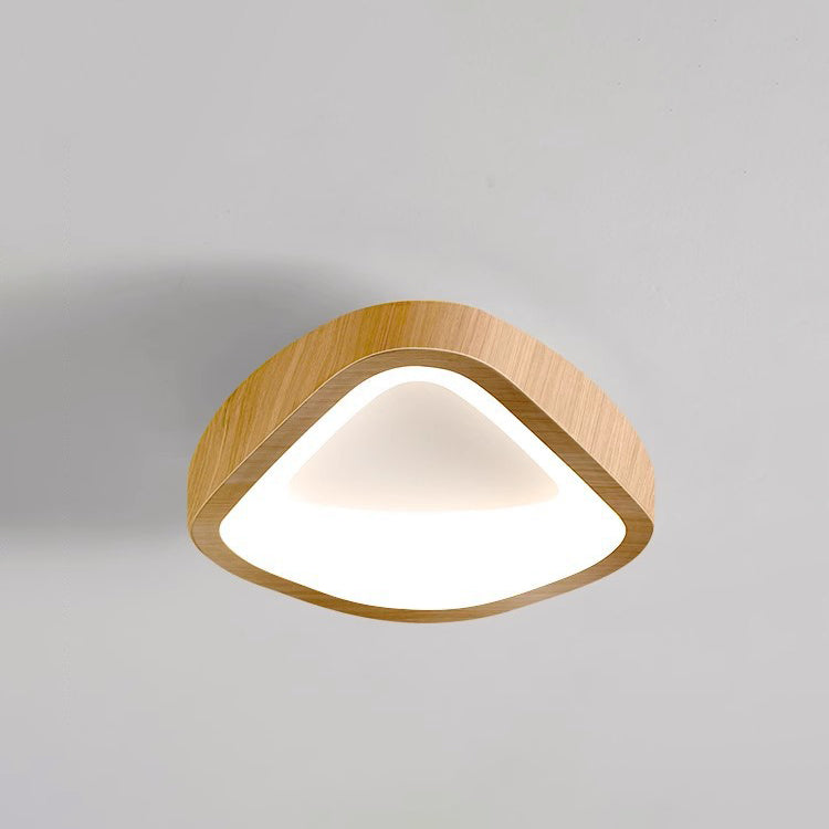 Luz de techo empotrada LED de hierro PE geométrica triangular tradicional japonesa para sala de estar 