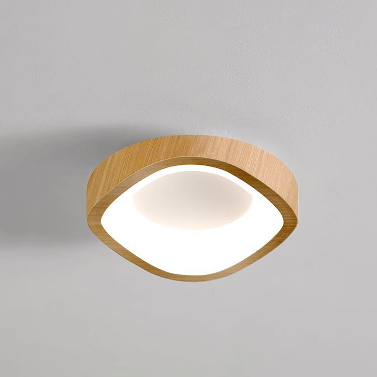 Luz de techo empotrada LED de hierro PE geométrica triangular tradicional japonesa para sala de estar 