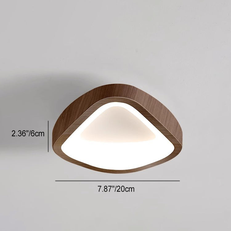 Luz de techo empotrada LED de hierro PE geométrica triangular tradicional japonesa para sala de estar 