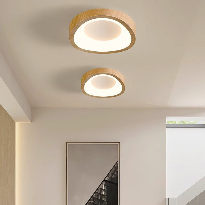 Traditionelle japanische geometrische Dreieck-Deckenleuchte aus Eisen PE LED für Wohnzimmer 