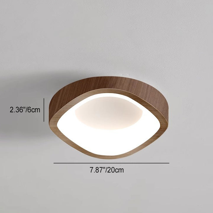 Luz de techo empotrada LED de hierro PE geométrica triangular tradicional japonesa para sala de estar 