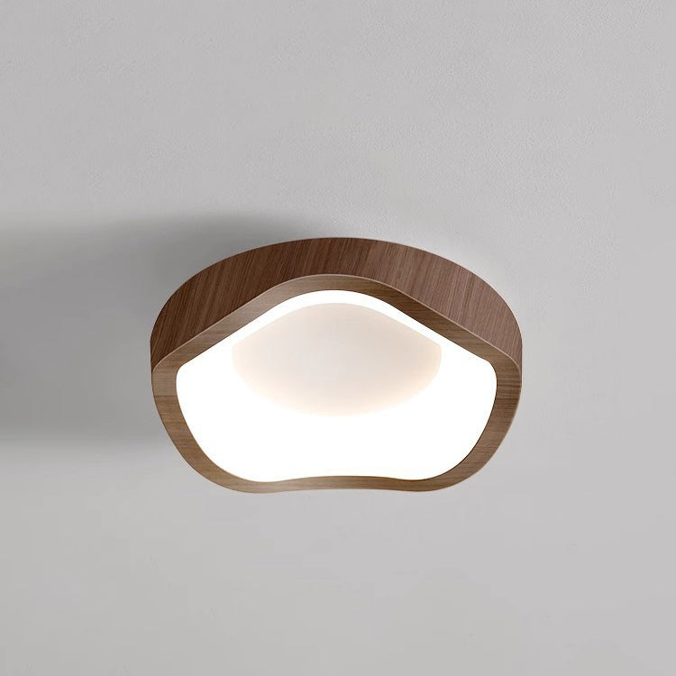 Plafonnier LED PE en fer ondulé japonais traditionnel pour salon 