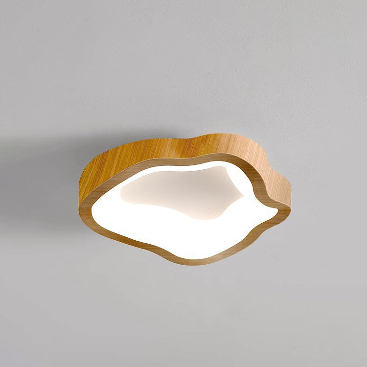 Plafonnier LED PE en fer ondulé japonais traditionnel pour salon 