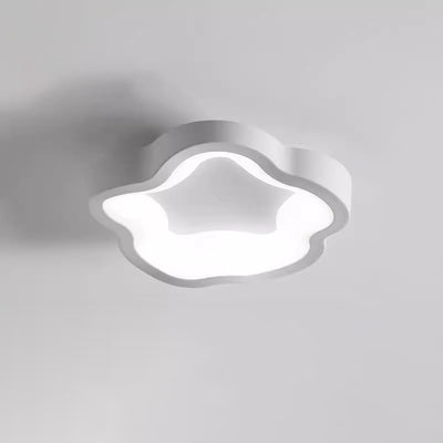 Plafonnier LED PE en fer ondulé japonais traditionnel pour salon 